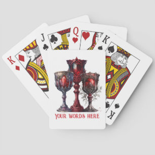 Jeu De Cartes Créez vos propres chalices gothiques rouges