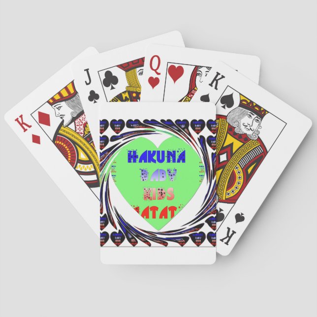 Jeu De Cartes Créez vos propres coeurs lumineux conception bébé  (dos)