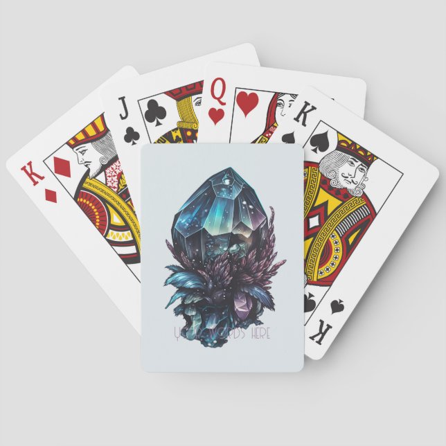 Jeu De Cartes Créez vos propres cristaux foncés (dos)