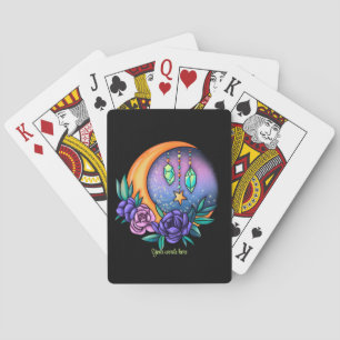 Jeu De Cartes Créez Vos Propres Cristaux Mignons, Lune & Roses