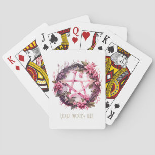 Jeu De Cartes Créez vos propres fleurs rose Pentacle