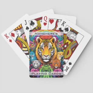 Jeu De Cartes Créez votre propre animal de totem de tigre de jun