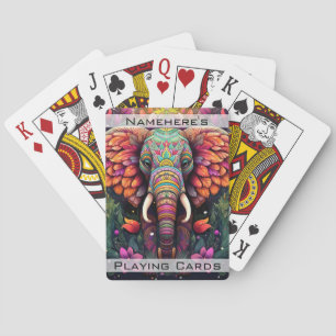 Jeu De Cartes Créez votre propre animal totémique d'éléphants tr