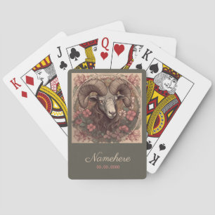 Jeu De Cartes Créez votre propre Aries Art Nouveau Zodiaque