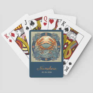 Jeu De Cartes Créez votre propre Cancer Zodiaque Art Nouveau
