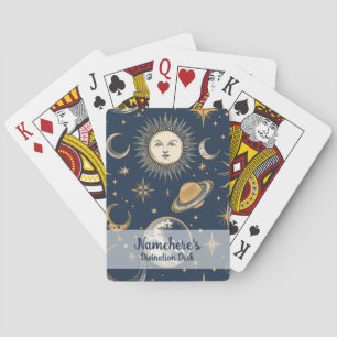 Jeu De Cartes Créez Votre Propre Céleste Bleu Blanc Or