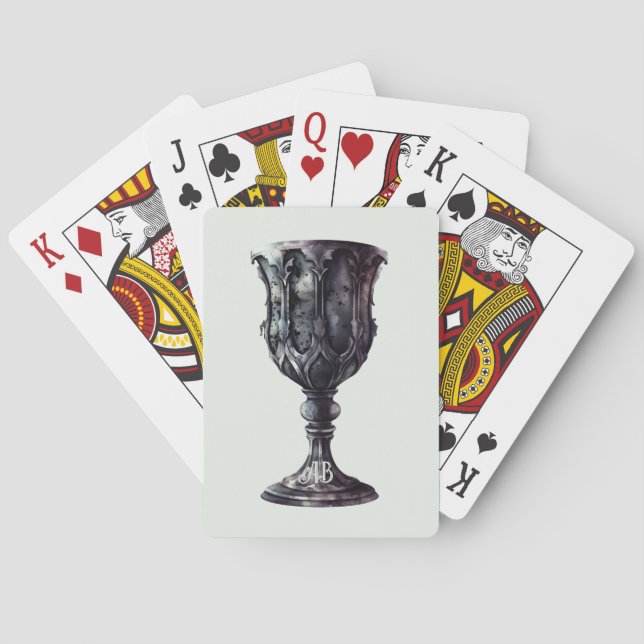 Jeu De Cartes Créez votre propre chalice gothique médiéval (dos)