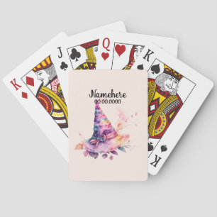 Jeu De Cartes Créez Votre Propre Chapeau de Sorcière Arc-en-Ciel