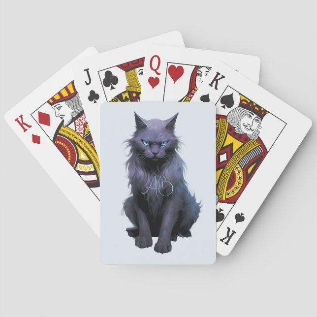 Jeu De Cartes Créez votre propre chat noir mystique (dos)