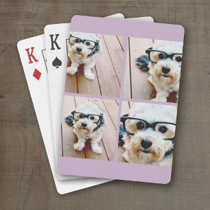 Jeu De Cartes Créez votre propre collage de photos Lilas 4 image