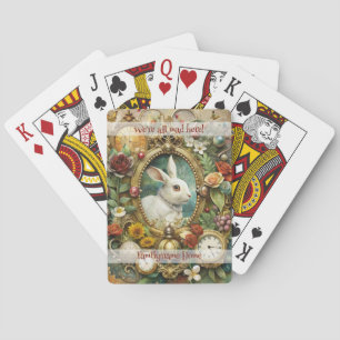 Jeu De Cartes Créez Votre Propre Dame Lapin Blanc Fantaisiste