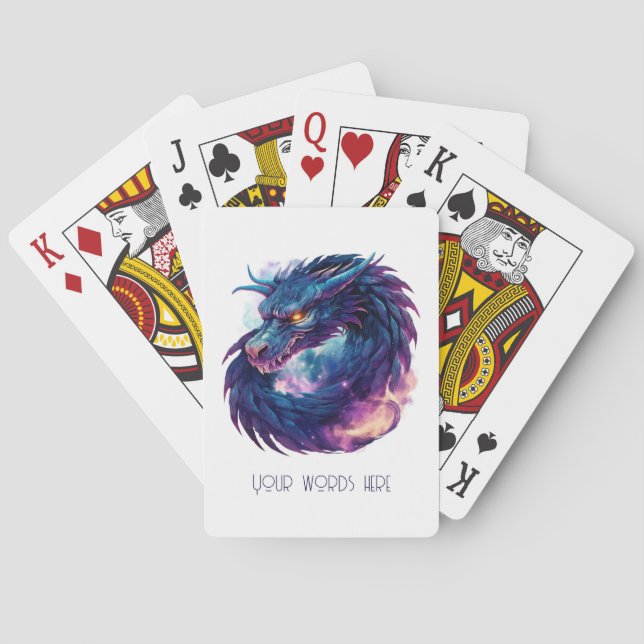 Jeu De Cartes Créez Votre Propre Dragon Mystique Violet (dos)