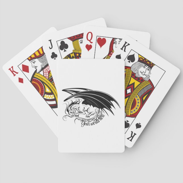 Jeu De Cartes Créez votre propre Dragon Noir (dos)