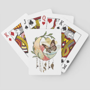 Jeu De Cartes Créez votre propre Dreamcatcher de lune de papillo