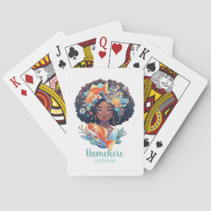 Jeu De Cartes Créez Votre Propre Femme Afro-Américaine Poissons
