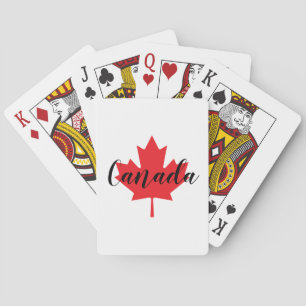 Jeu De Cartes Créez votre propre feuille d'érable rouge du Canad