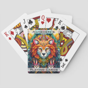 Jeu De Cartes Créez votre propre loup de tribu Boho