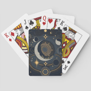 Jeu De Cartes Créez votre propre lunaire céleste argent et or
