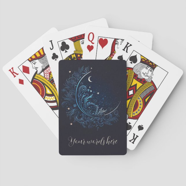 Jeu De Cartes Créez votre propre lune bleue mystique (dos)