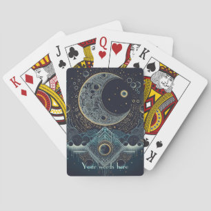 Jeu De Cartes Créez votre propre lune céleste géométrique