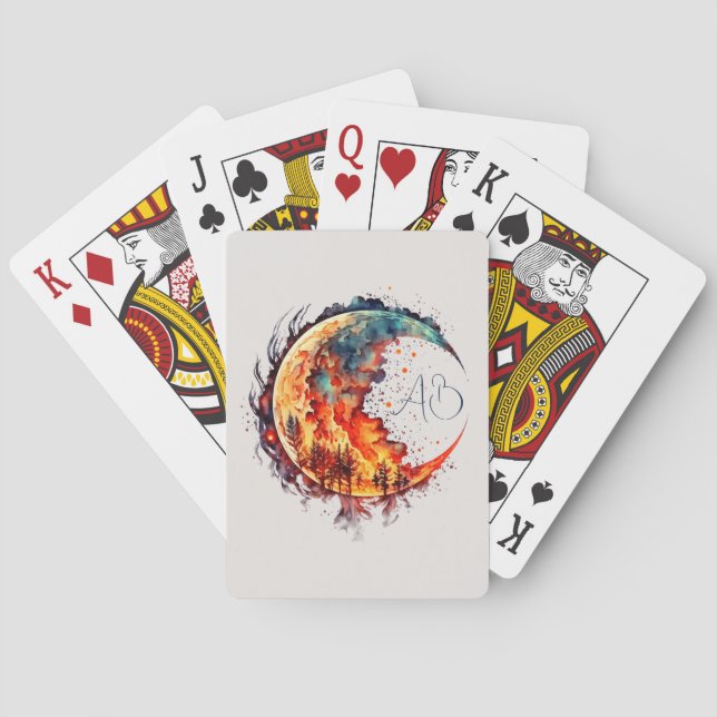 Jeu De Cartes Créez votre propre lune de feu (dos)
