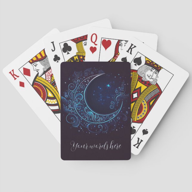 Jeu De Cartes Créez votre propre lune mystique en fibre (dos)