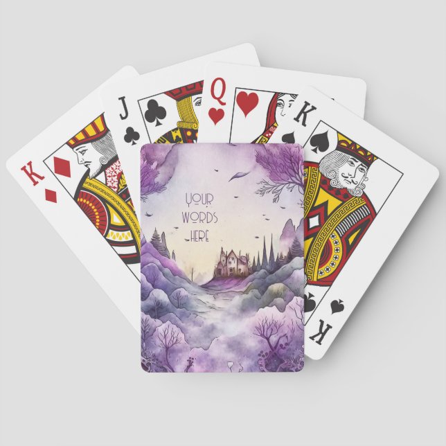 Jeu De Cartes Créez votre propre paysage de château magique viol (dos)