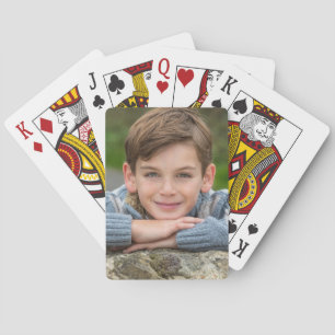 Jeu De Cartes Créez Votre Propre Photo De Fils Personnalisée Dou