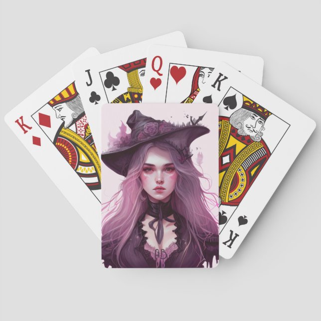 Jeu De Cartes Créez votre propre sorcière violette foncée (dos)