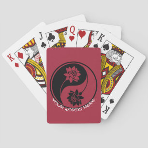 Jeu De Cartes Créez votre propre symbole du yin yang de lotus