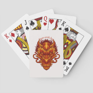 Jeu De Cartes Créez votre propre tête de dragon rouge