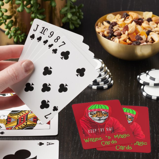 Jeu De Cartes Créez votre propre tigre magique d'hiver (In Situ)