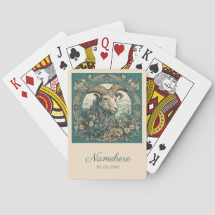 Jeu De Cartes Créez votre propre zodiaque Capricorne Art nouveau