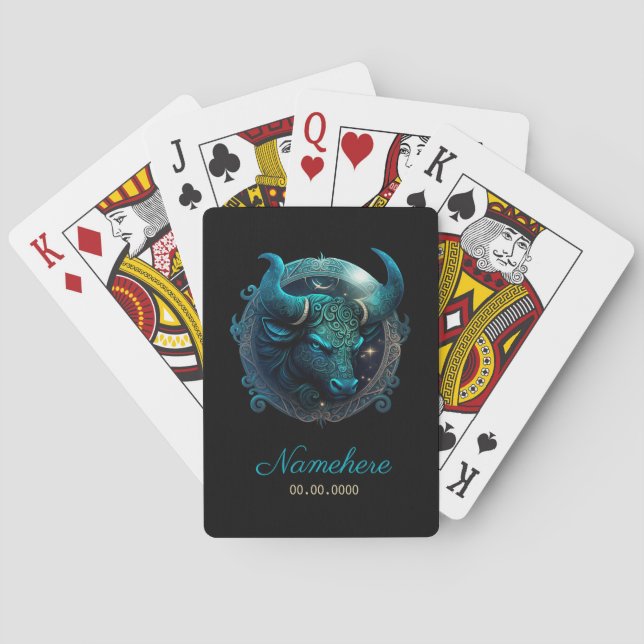 Jeu De Cartes Créez votre propre zodiaque du Taurus céleste (dos)