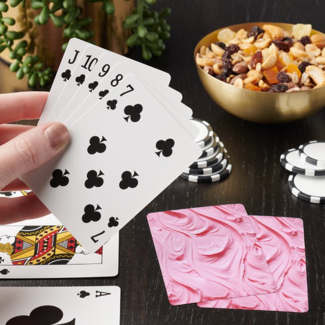 Jeu De Cartes Crème à beurre rose Fils de givrage (In Situ)