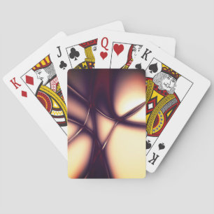 Jeu De Cartes Crème beige brûlée sous une ligne claire ressemble