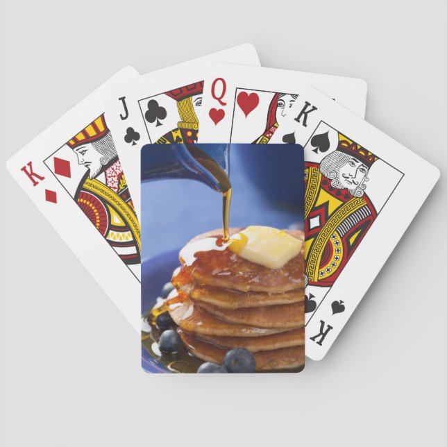 Jeu De Cartes Crêpes avec le sirop et la myrtille (dos)