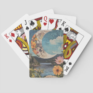 Jeu De Cartes Crescent Moon sur un paysage serein