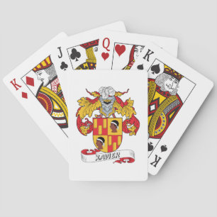 Jeu De Cartes Crest de famille Xavier