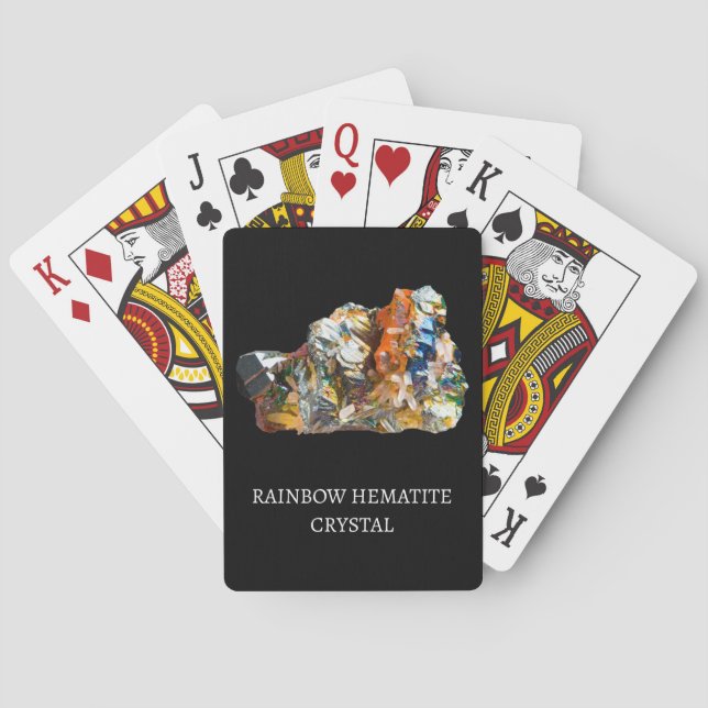 Jeu De Cartes Cristal d'hématite arc-en-ciel – Art de la pierre  (dos)