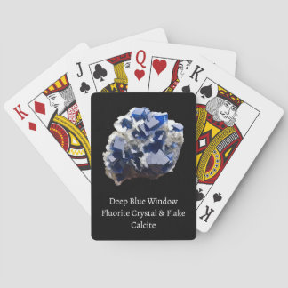 Jeu De Cartes Cristal Flourite Bleue