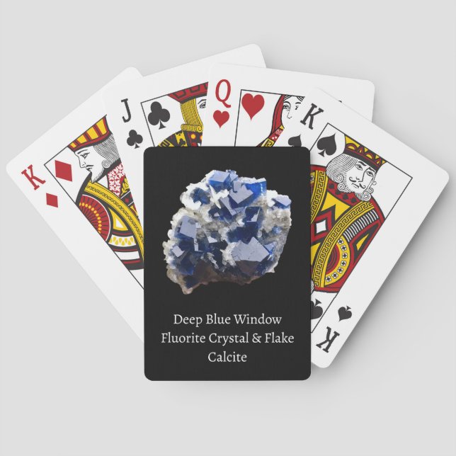 Jeu De Cartes Cristal Flourite Bleue (dos)