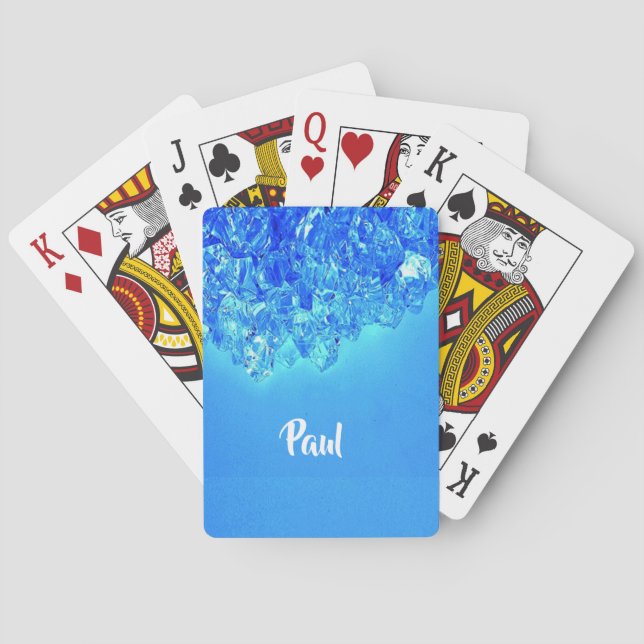 Jeu De Cartes cristaux bleus (dos)