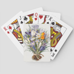 Jeu De Cartes Crocus Spring Flower Floral Art