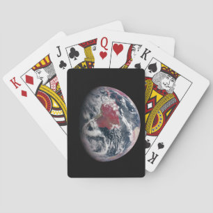 Jeu De Cartes Croissance plante Sur La Planète Terre.