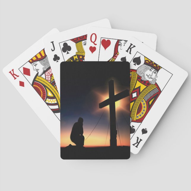 Jeu De Cartes Croix de crucifixion Jésus Christ (dos)