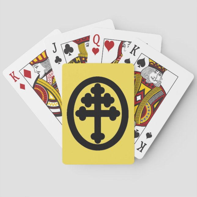 Jeu De Cartes Croix française (dos)