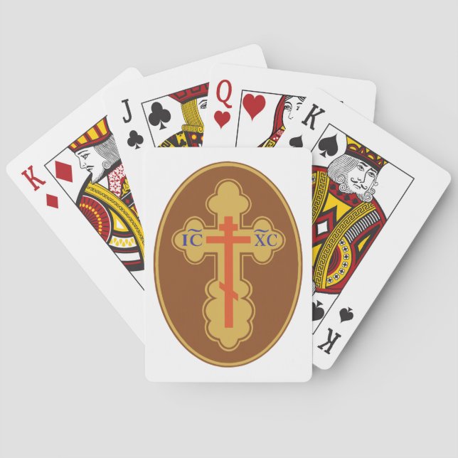 Jeu De Cartes Croix orthodoxe orientale (dos)