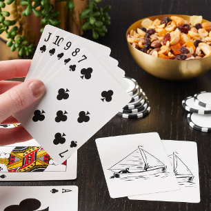 Jeu De Cartes Croquis de voilier