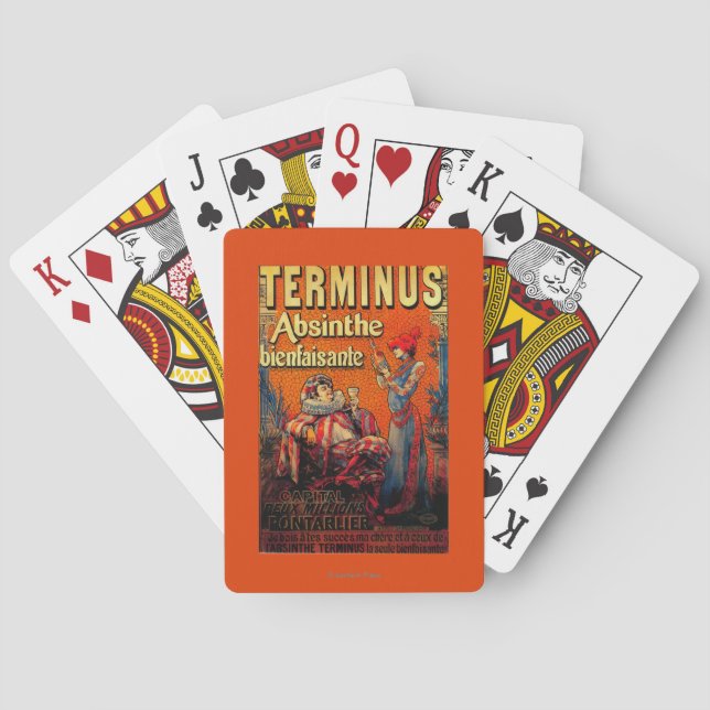 Jeu De Cartes Cru PosterEurope d'absinthe de terminus (dos)